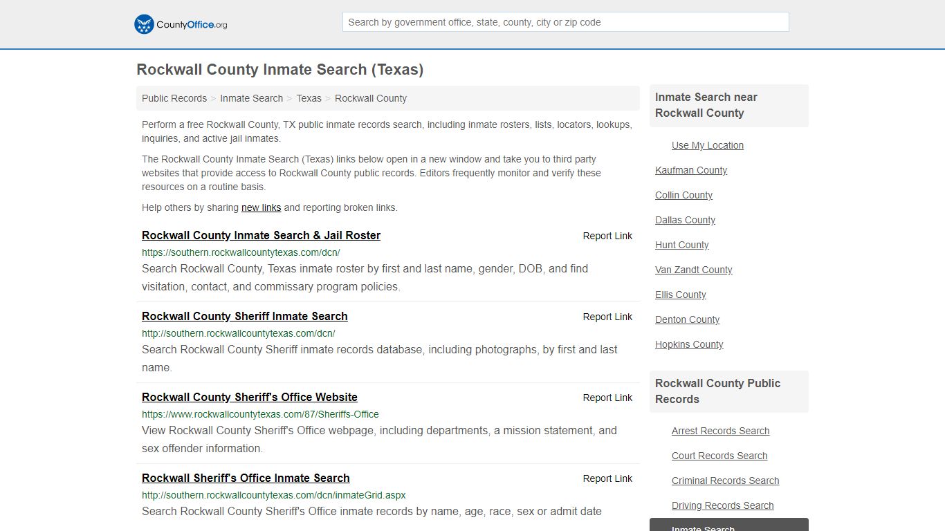 Inmate Search - Rockwall County, TX (Inmate Rosters ...